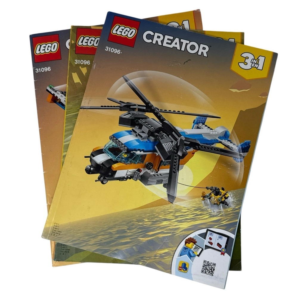 Lego Creator‎ Helicopter 31096 Instructions Manual Booklets ONLY Replacement